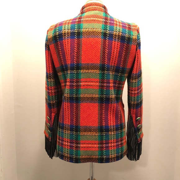 Yves Saint Laurent Vintage Jacket Leather Fringe - Picture 4 of 7